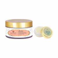 Just herbs Silkskin Indian Ginseng- Aloevera Moisturising Cream and Liquorice Shea Lip Butter Balm Combo