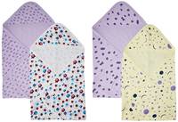 Amazon Brand - Solimo Hooded Baby Towel/ Wrapper, Pack of 4 (508.0mm L X 610.0mm W)