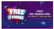Firstcry FREE at 3 PM 100% Off upto 1500 on First 500 Orders