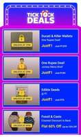 Flipkart Tick Tock Deals Live at 3pm
