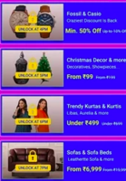 Flipkart Tick tock deals 4-7 PM 16th Dec