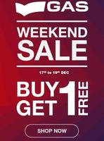 GAS Jeans Weekend Sale : Buy 1 get 1 Free 