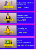 Flipkart Tick Tock Deals Startling  Rs.1