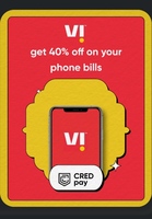 Cred - Use 1000 Cred Coins Get 40% upto 80 cb on VI ( User Specific )