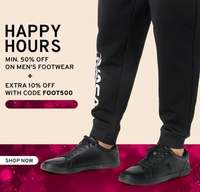 [Happy Hour Till 6PM] Min 50% off on Men's Footwear + Extra 10% Off using code + Extra 15% Off using Citi Bank Offer