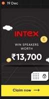 Cred Jackpot : Chance to Win Intex Speakers Worth 13,700 Or 750 Coupon