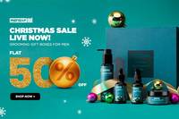 Christmas Sale MensXP Flat 50% off on men's grooming gift boxes