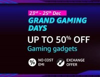 Grand Gaming Days Upto 50% Off on Gaming Gadgets (23 - 25 Dec)