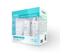 Kaya Clinic Intense Clarity System, (3 Step Brightening Kit) Brightening Cleanser / Face Wash + Pigmentation Reducing Cream + Day Cream with SPF, 180 Ml
