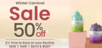 Earthrhythm Winter Carnival Sale : 50% off on Skin| Hair | Bath& Body Products 