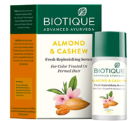 Biotique Bio Almond and Cashew Fresh Replenishing Hair Serum, 40ml & more