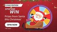 Amazon Prizes From Santa - Spin And Win 