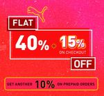 puma flat 40 off