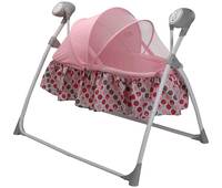 LuvLap Royal Cradle for Babies - New Born Baby Swing Cradle with Auto Swing and Mosquito Net – Pink