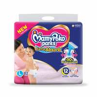 MamyPoko Pants Extra Absorb Diaper - Large Size, Pack of  82 Diapers (L-82)