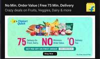 Flipkart Quick 50 off on first order of 150
