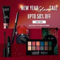 Lakme New Year Glam Sale : Upto 50% off