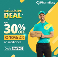 Get 30% off + 10% Cashback on Medicine Order on Pharmeasy (Selected Users)