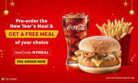 McDonald's Pre-Order New Year's Meal and Get a Free Meal of Your Choice