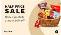 OLA Store : Flat 50% on all Daily essentials
