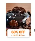  60% upto ₹120 discount on top rated Restaurants-  Swiggy Account specific