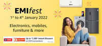 EMI Fest | 7.5% Off on Kotak Credit Card & Bank Of Baroda Credit Card | 1st - 4th Jan