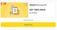 Get 100% Back Up To ₹50 On Recharge Or Bill Payment (User Specific)