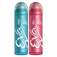 Eva and Doll Perfumed Deodrant Skinfriendly Body Spray For Woman 150ml (Pack Of 2) Fresh, 300 millilitre