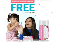 Nourishing Lip Balm Duo For Free (Shipping Charges Rs.49 Each)