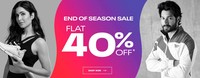 Reebok End of Season Sale - Flat 40% Off 