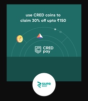 SUPRDaily Flat 30% off up to ₹150 using CRED Pay [User Specific]