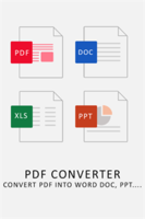 Pdf to Word PDF Converter: Pdf to Ppt , PDF to Jpg , docx , epub ,mobi, txt 