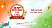 Amazon Great Republic Day Sale Upto 70% off + 10% Off on SBI Credit Card | 17th - 20th Jan