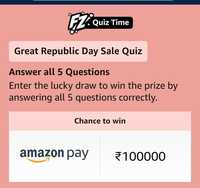 Amazon Great Republic Day Sale Quiz 