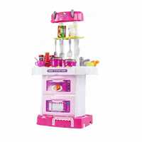 Jack Royal 3 in 1 Little Chef Cooking Kitchen Pretend Play Suitcase Trolley Set Toy with Light & Sound