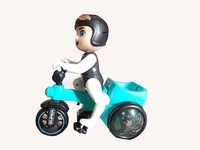 Vibgyor Vibes Light and Sound Stunt Bike Boy (Multicolor)