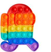 Kiddie Galaxia® Running Robot Poppet Pop It Fidget Toys, Push Pop Bubble Fidget Sensory Toy, Autism Special Needs Silicone Stress Relief Toy, Great Fidget Toy for Kids and Adults (Set of 1)