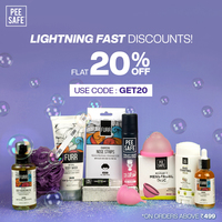Pee Safe Offer - Get 20% off on Orders above Rs.499