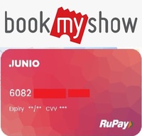 Bookmyshow - 50% off using Junio RuPay card (2 times)
