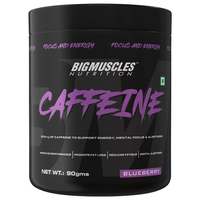 Bigmuscles Nutrition Caffeine [90g, Blueberry] | 200mg Caffeine| Energy, Endurance, Mental Focus & Alertness | Improves Performance & Reduce Fatigue