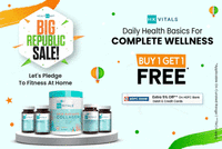 Healthkart The Big Republic Day sale: Upto 60% off + Buy 1 Get 1 Free +5% off hdfc cards