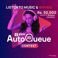 Gaana AutoQueue Contest -  Here's your chance to win Rs. 50,000 worth amazon vouchers