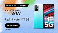 Amazon Redmi Note 11T 5G Quiz