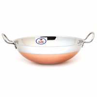 Limited-time deal: Sjeware Copper Stainless Steel kadai 1.5 L