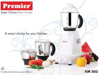 Premier Super Choice Mixer Grinder - powerful 550watts with 3 Stainless Steel Jars. CODE-021031. Warranty : 2 Year for mixer grinder and 5 years for Motor, ISI certified.