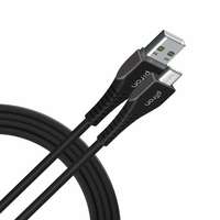 pTron Solero M241 2.4A Micro USB Data & Charging Cable, Made in India, 480Mbps Data Sync, Durable 1-Meter Long USB Cable for Micro USB Devices - (Black)
