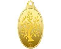 Muthoot Gold Bullion Corporation Metal 24 kt (999.9) Goddess Lakshmi Gold Pendant For Girls - 2 gm | 10% Off via SBI card CC