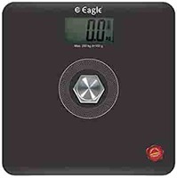 Eagle EEP-1010F Battery-Free Electronic Digital Personal Body Weighing Scale/Bathroom Weight Machine with 36 Months Warranty, No Batteries Required (250 Kg, Black)