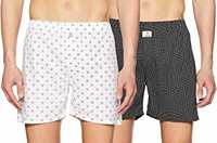 79% Off - [Many Options] Longies Men's Printed Boxers (Pack of 2/3) From Rs.211