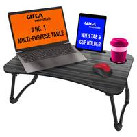 Gizga Essentials Multi-Purpose Portable & Foldable Wooden Desk for Bed Tray, Laptop